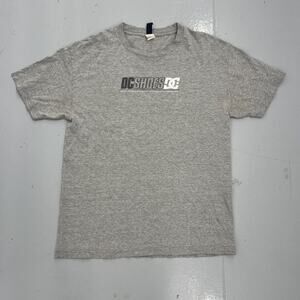 Vintage Y2k DC Shoes Skater Grey T-Shirt